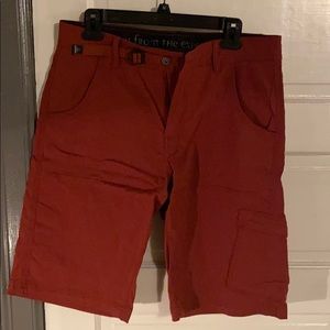 Prana Stretch Zion Shorts- Maple